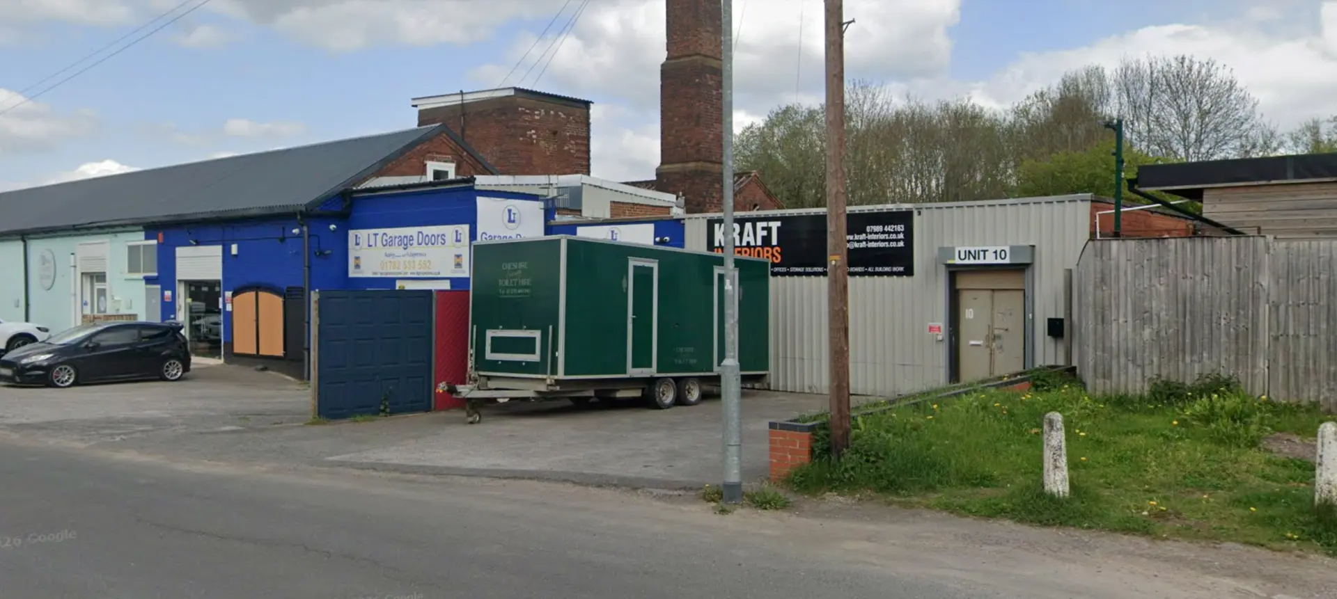 Kraft Interiors showroom and workshop on Norton Industrial Estate, Unit 10, Stoke-on-Trent